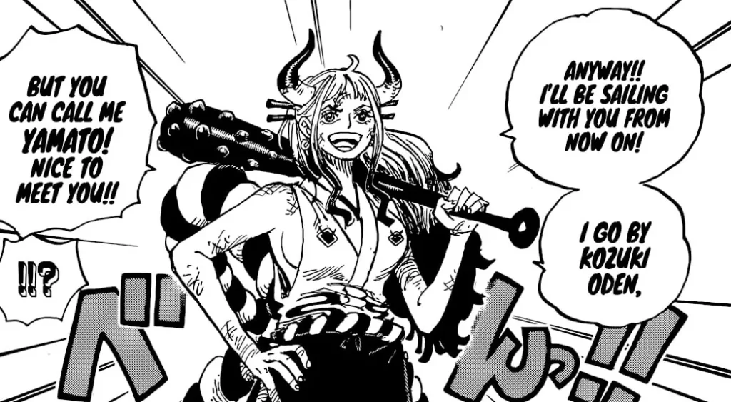 Yamato declares that she will join Strawhat Pirates in Chapter 1051