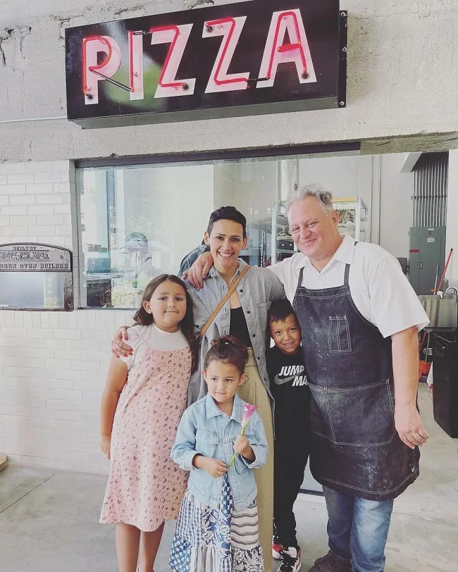 Chris Bianco with his wife Mia Bianco and their three kids