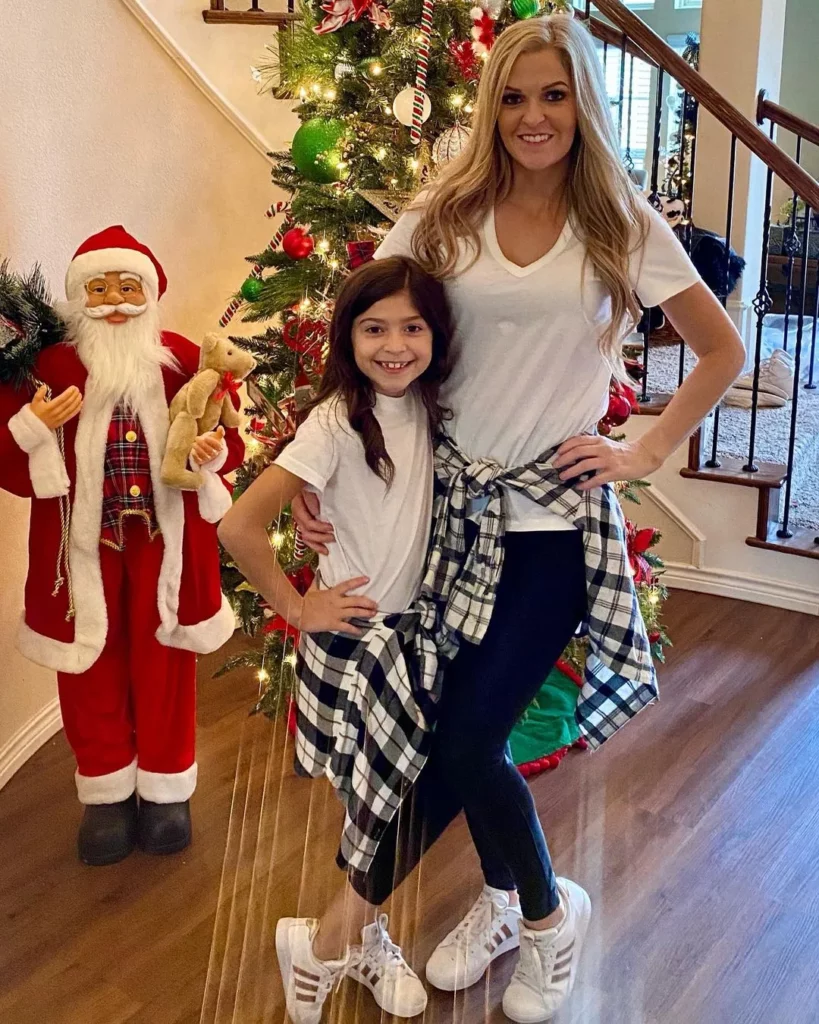 Keslee Blalock dons a matching outfit with her mother